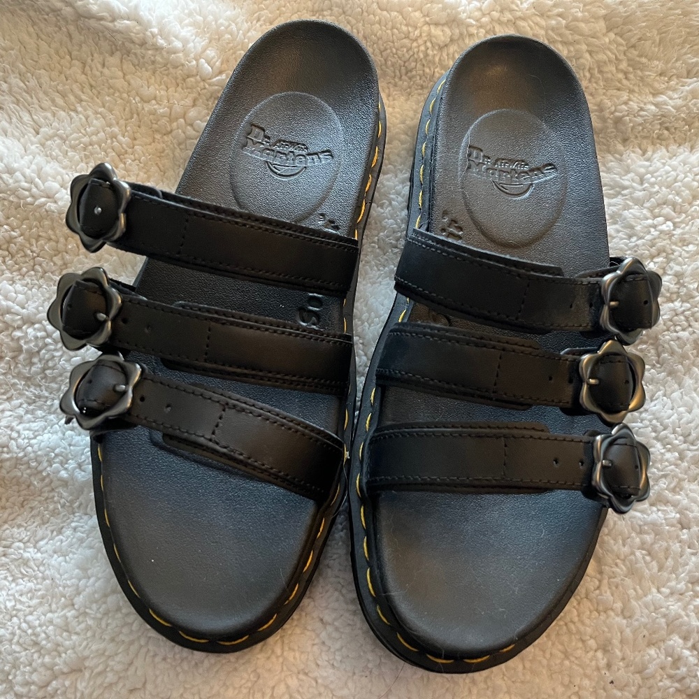 Dr. Martens Blaire Flower Leather Sandals